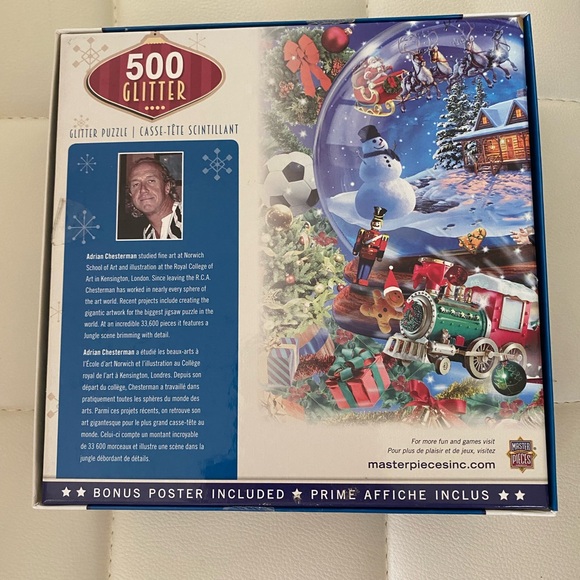 Master Pieces Snow Globe Dreams Glitter 500 Piece Puzzle - Picture 6 of 6